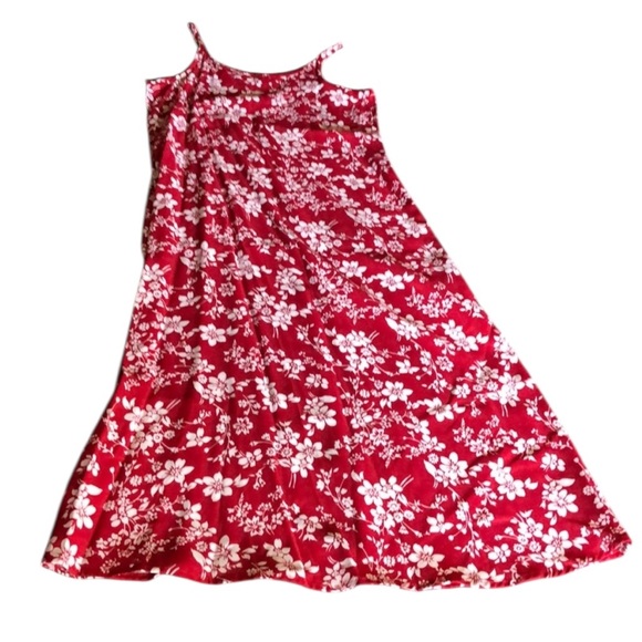 Girls size 10 ally b red and white floral dress - Picture 1 of 8